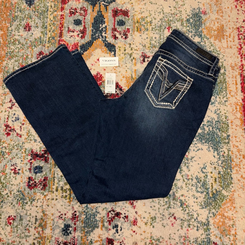 NWOTs Vigoss Women's Indigo Boot Cut Jeans